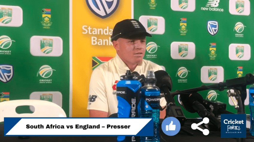 PRESSER: Ollie Pope after Day 1 at Newlands