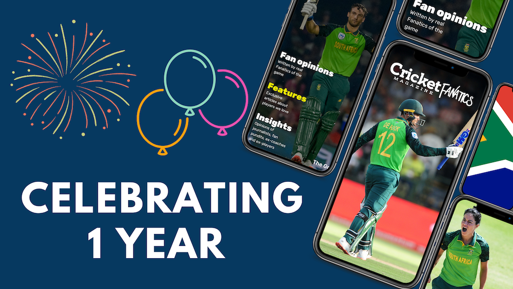 Celebrating 1 year with Cricket Fanatics Magazine