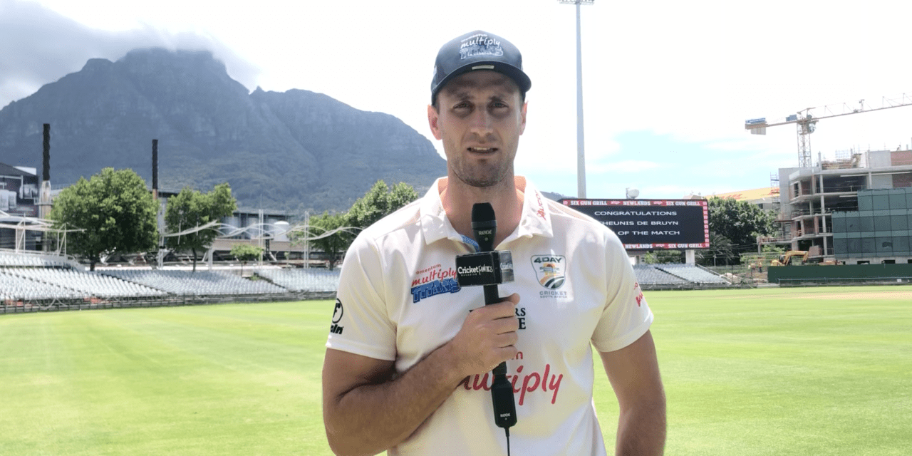 Theunis de Bruyn: Test selection did not drive me to score a century