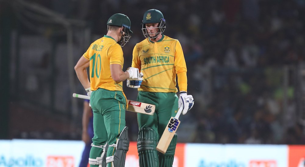 David Miller, Rassie van der Dussen complete Proteas’ highest ever chase in T20s