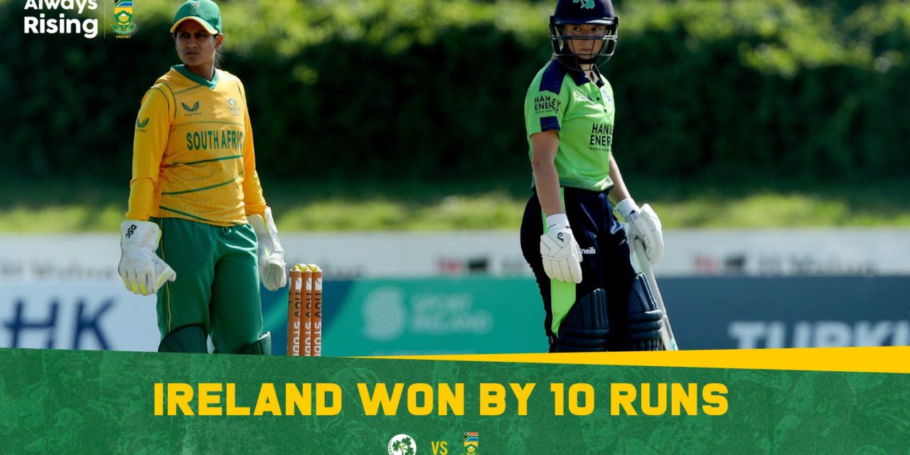 Ireland go 1-0 up in T20Is against Proteas Women