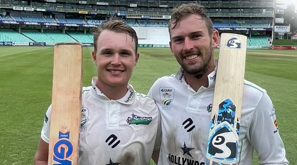 Bryce Parsons, Ruan de Swardt share 200-run partnership