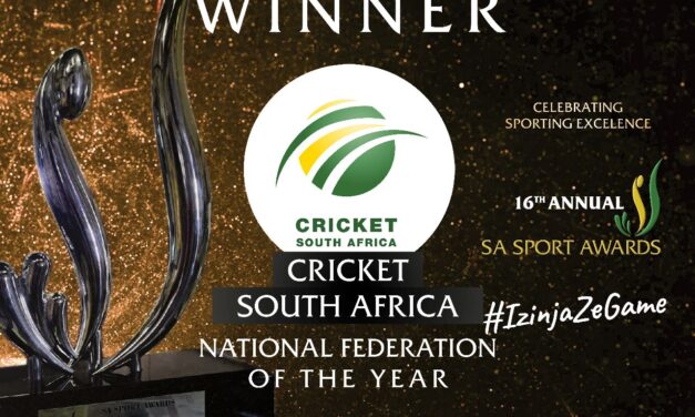 CSA SCOOPS NATIONAL FEDERATION OF THE YEAR AWARD AT SA SPORTS AWARDS