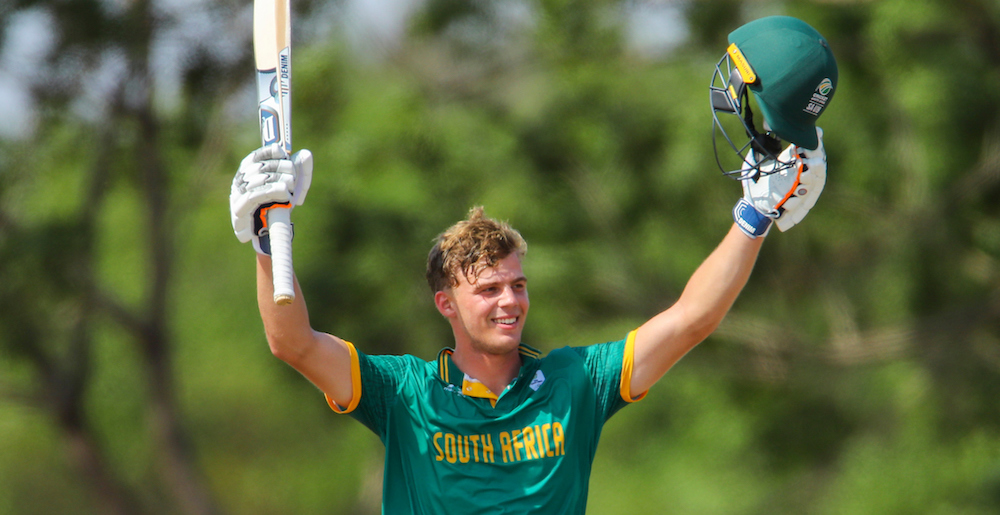 George van Heerden hits century for Team SA in opener