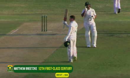 Matthew Breetzke scores 112*