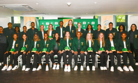 South Africa U19 Women capping ceremony